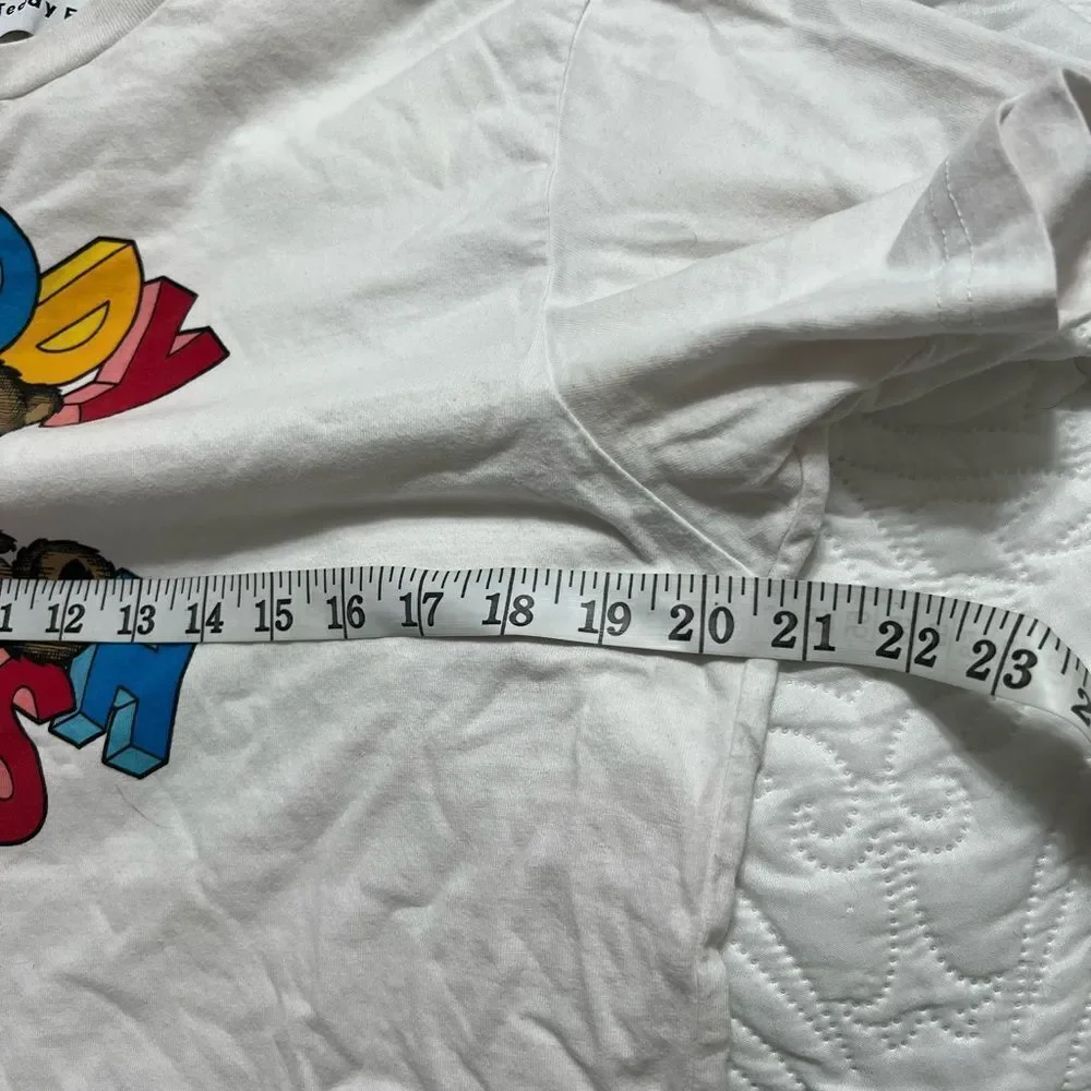 Teddy Fresh merch white crew neck teddy t shirt short sleeve Medium - Picture 6 of 13